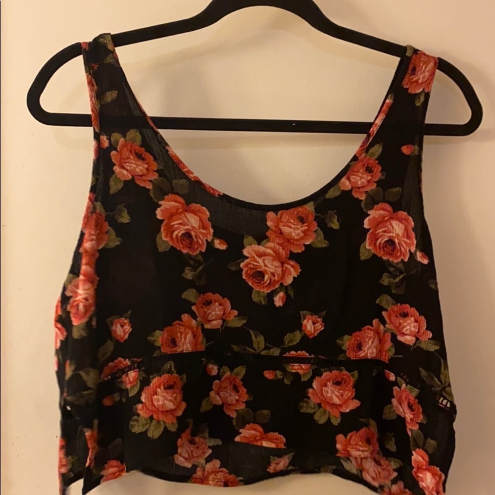 Forever XXI Floral Crop Top